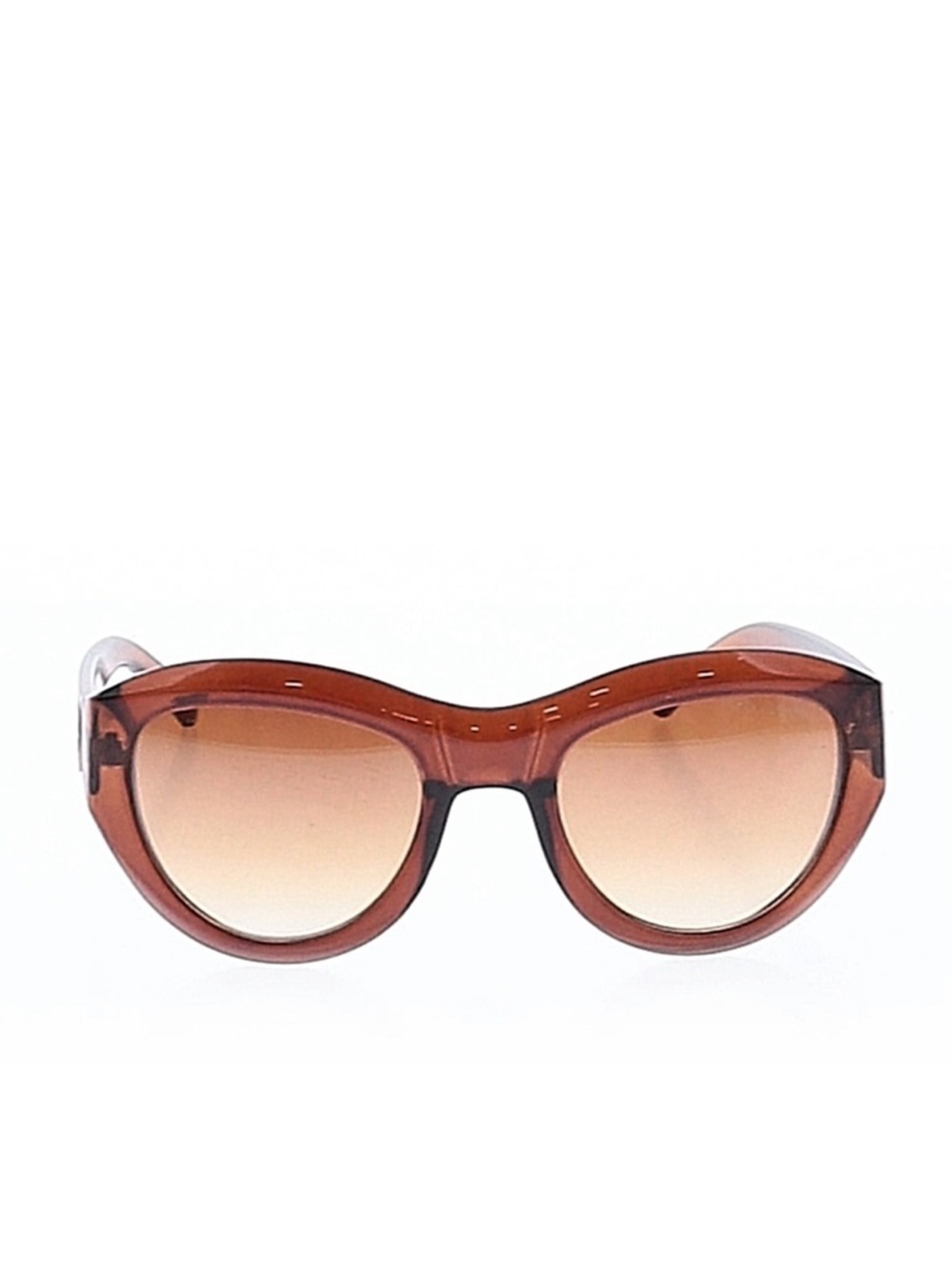 TORY BURCH Logo Brown Gradient Oversized Sunglasses